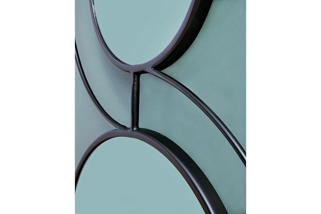 Shayham Accent Mirror In Black A8010402