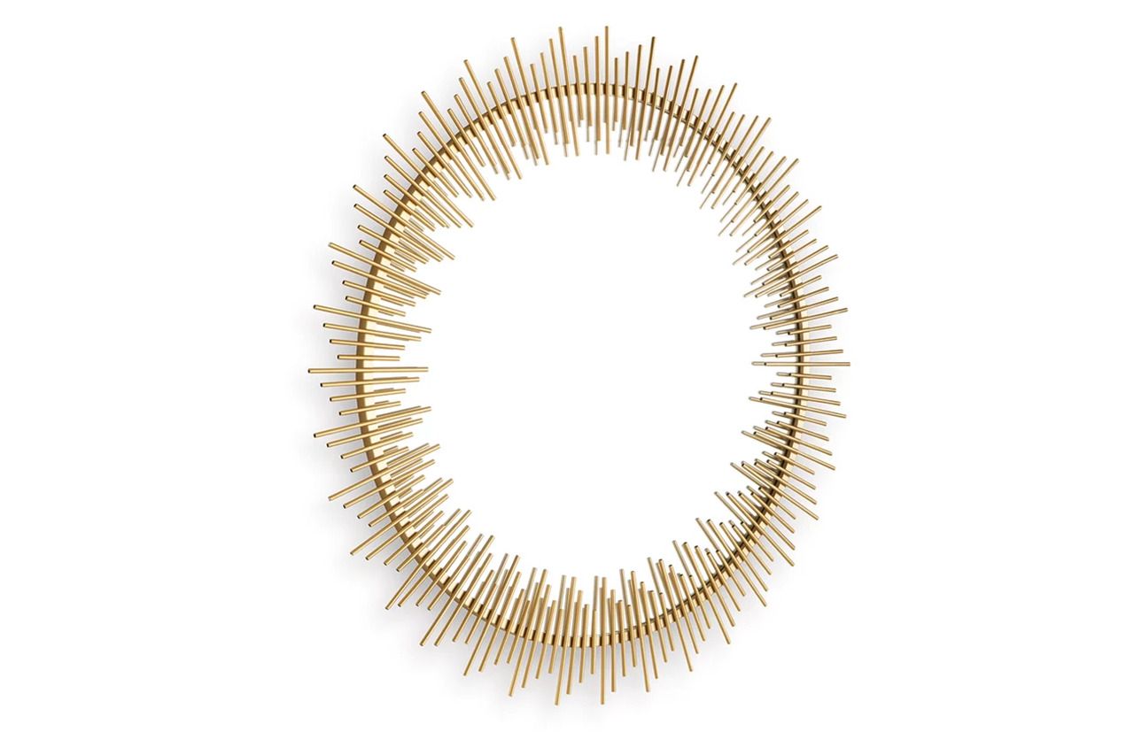 Wainport Accent Mirror In Gold A8010405
