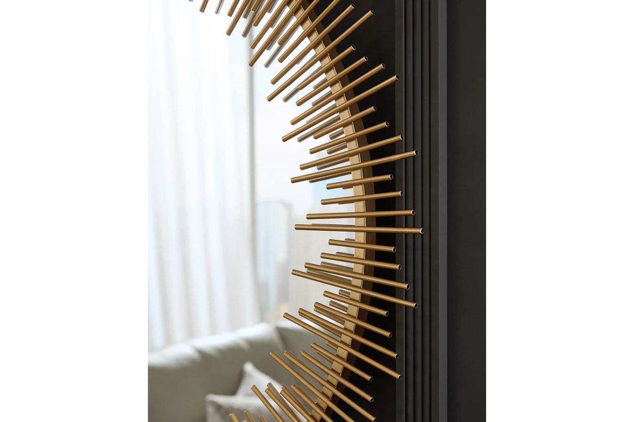 Wainport Accent Mirror In Gold A8010405
