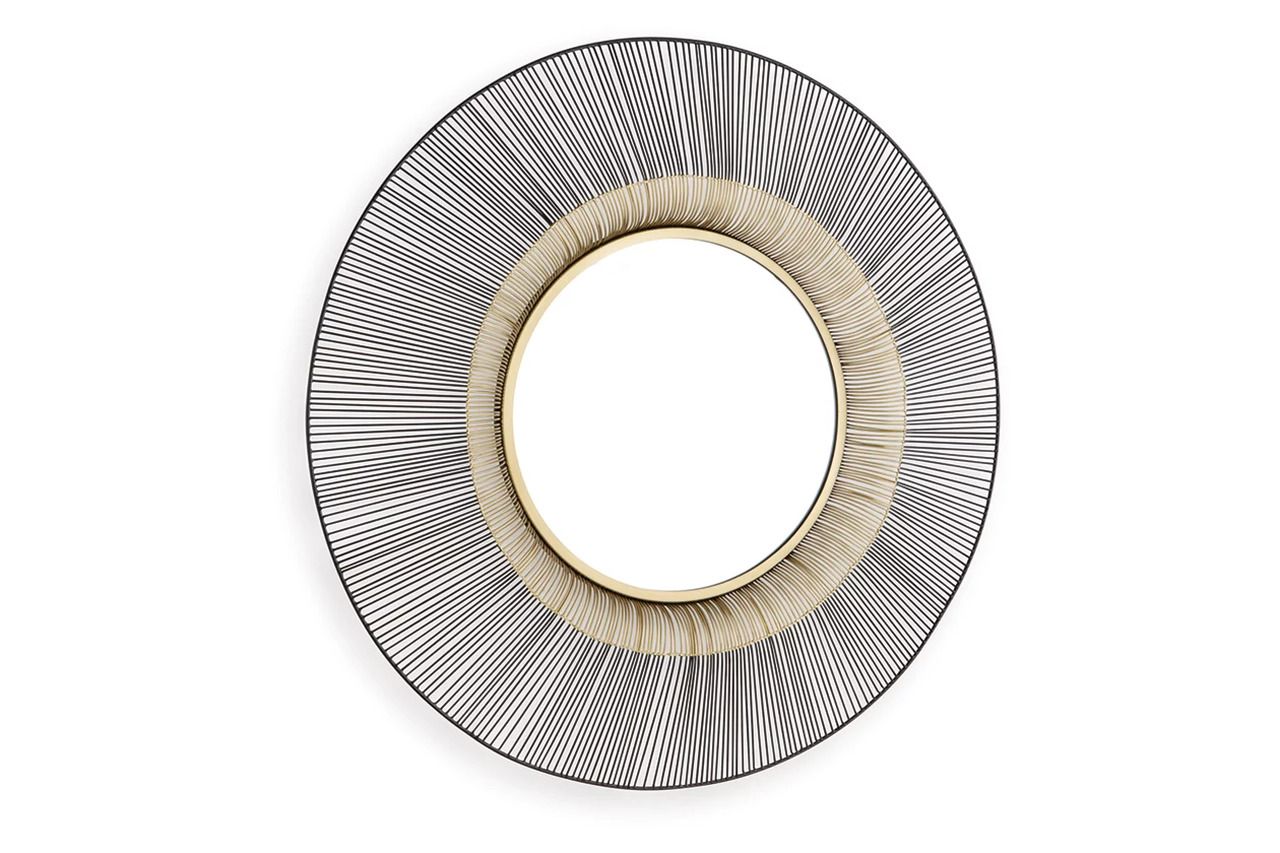 Dallmen Accent Mirror In Black and Gold A8010407