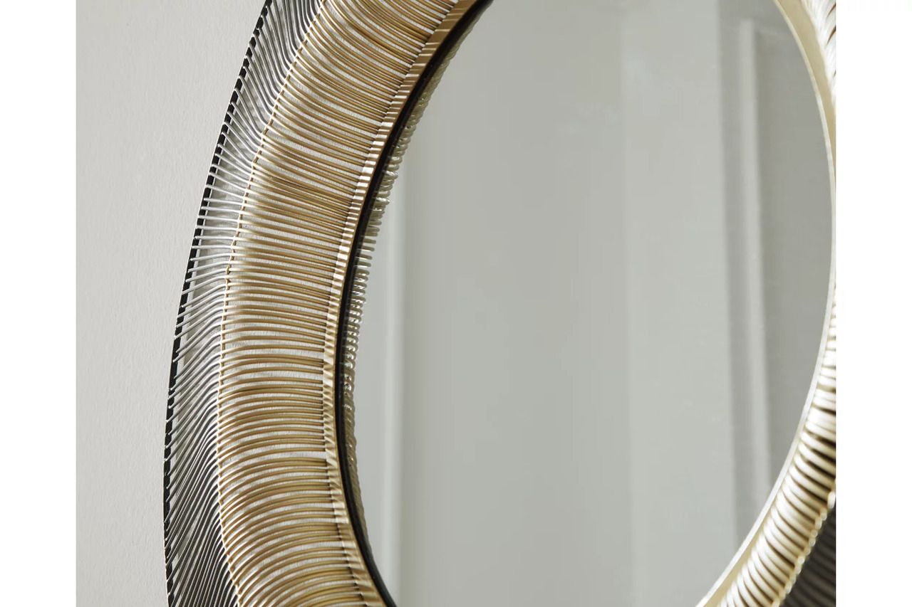 Dallmen Accent Mirror In Black and Gold A8010407