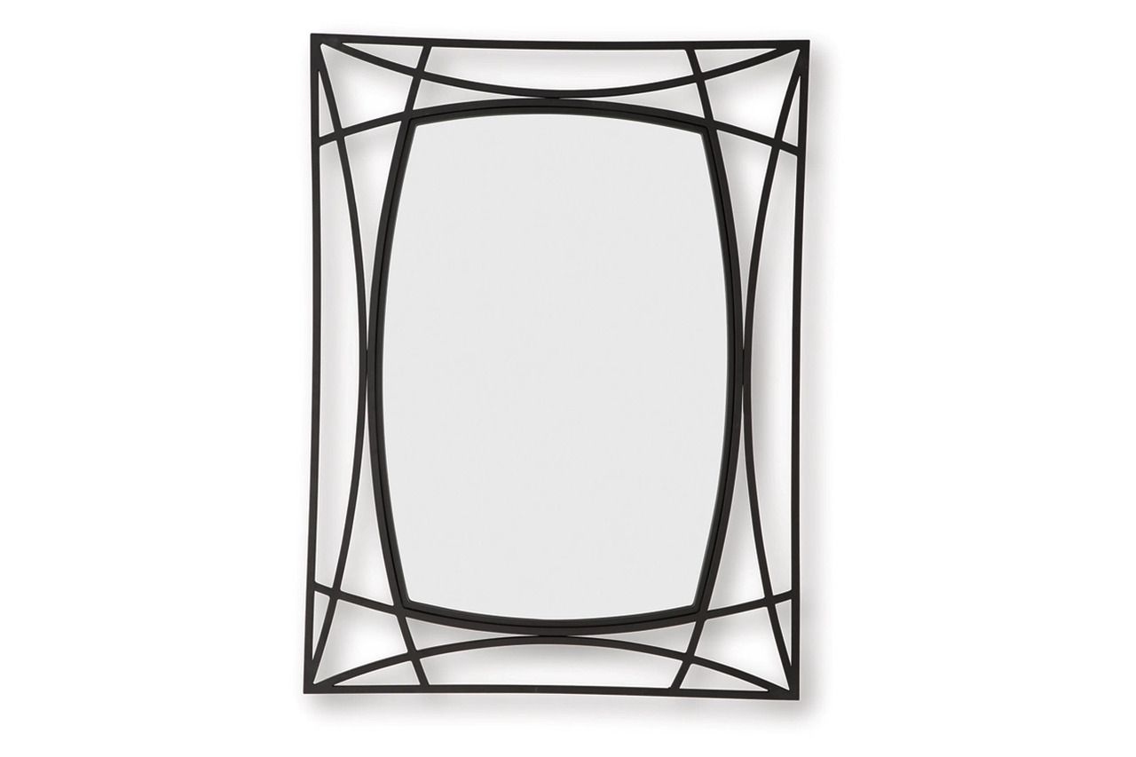 Freenville Accent Mirror In Black A8010408