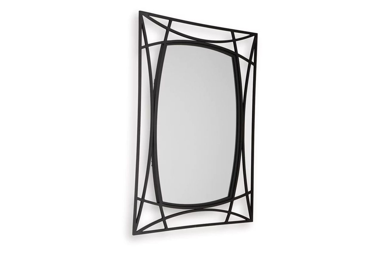 Freenville Accent Mirror In Black A8010408