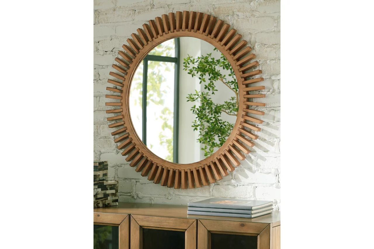 Tedwell Accent Mirror In Brown A8010410