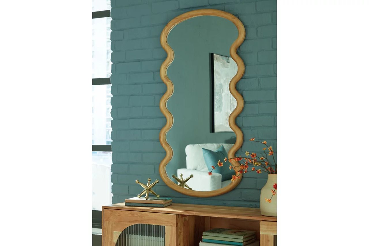 Serendis Accent Mirror In Brown A8010412