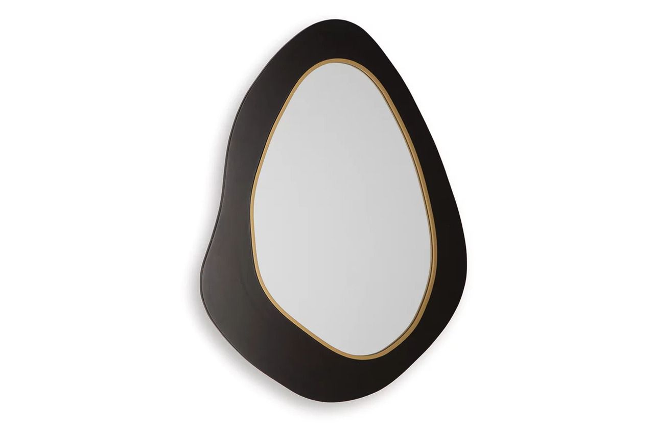 Kierlock Accent Mirror In Black and Gold A8010414