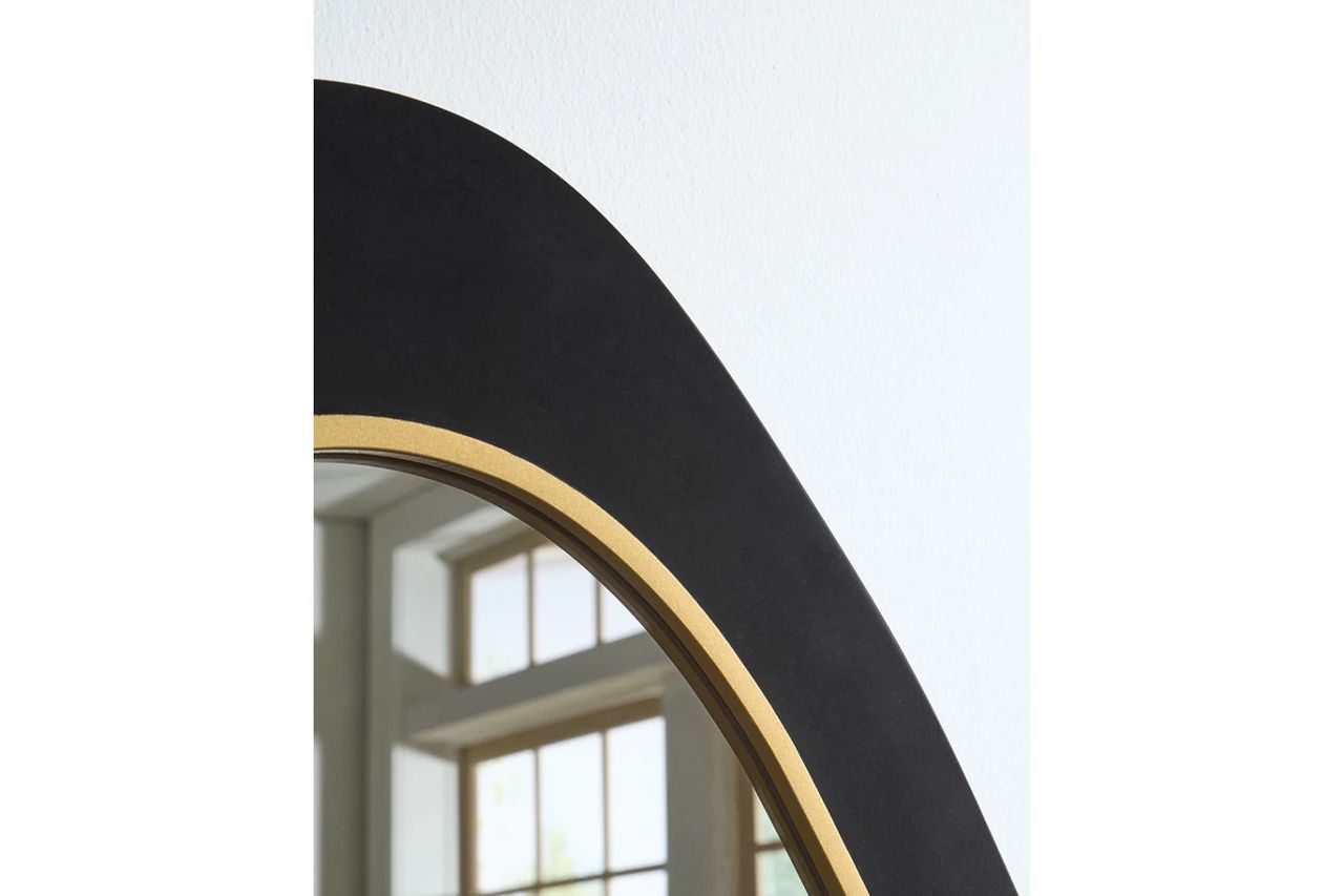 Kierlock Accent Mirror In Black and Gold A8010414