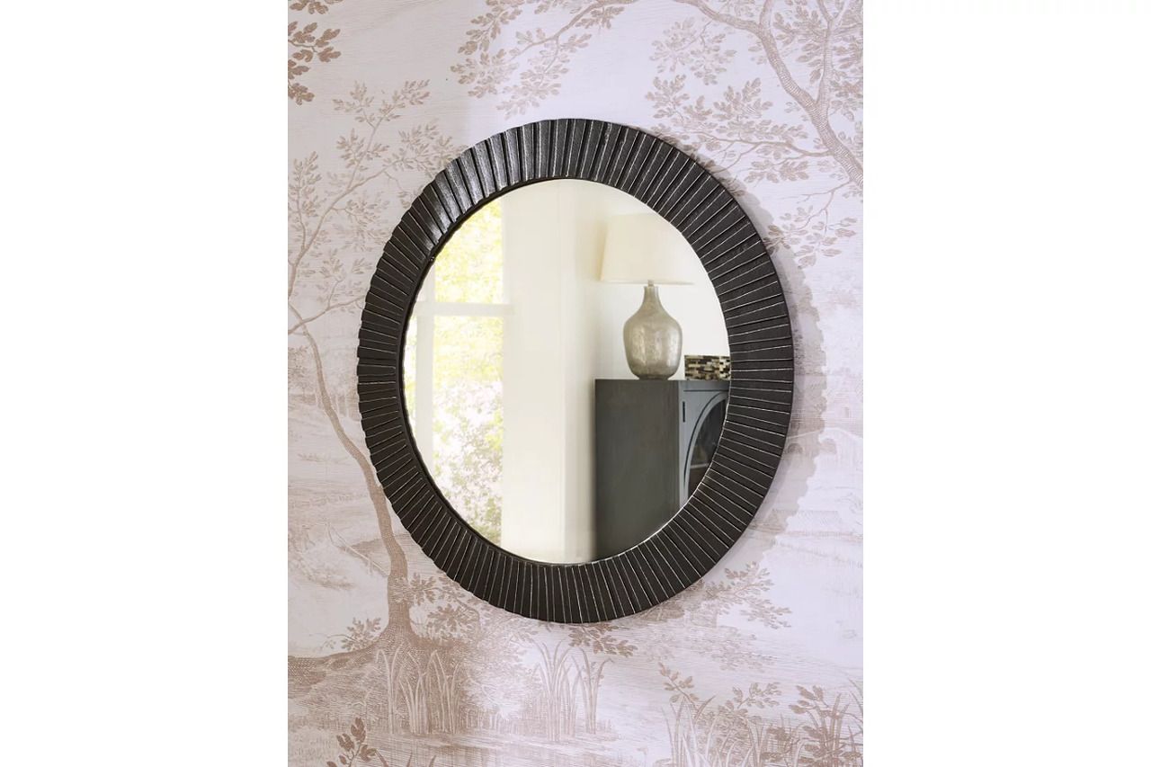 Ozias Accent Mirror In Black A8010417