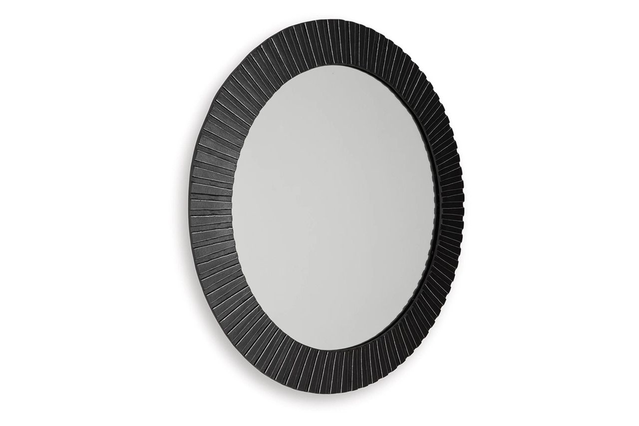 Ozias Accent Mirror In Black A8010417