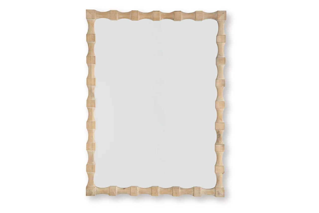 Acelmore Accent Mirror In Light Brown A8010420