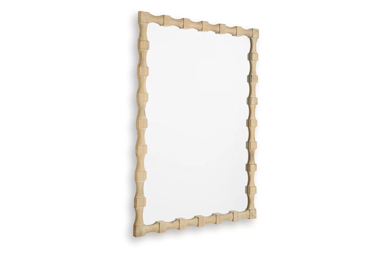Acelmore Accent Mirror In Light Brown A8010420