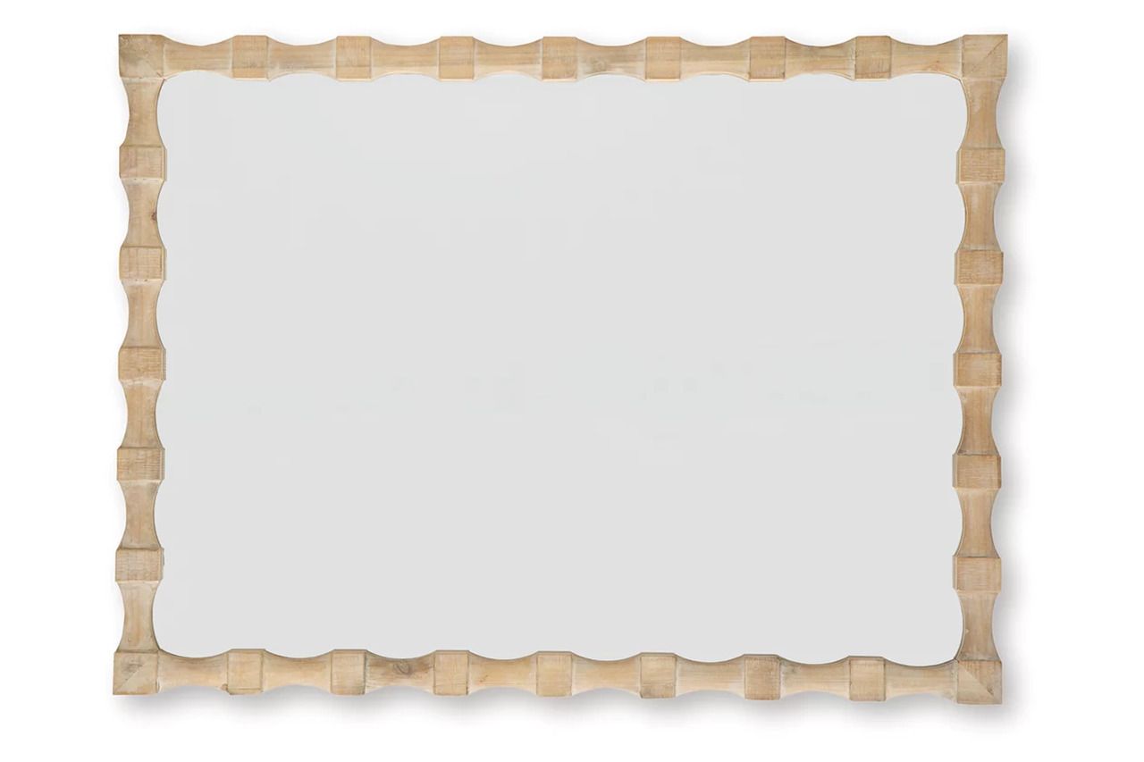Acelmore Accent Mirror In Light Brown A8010420