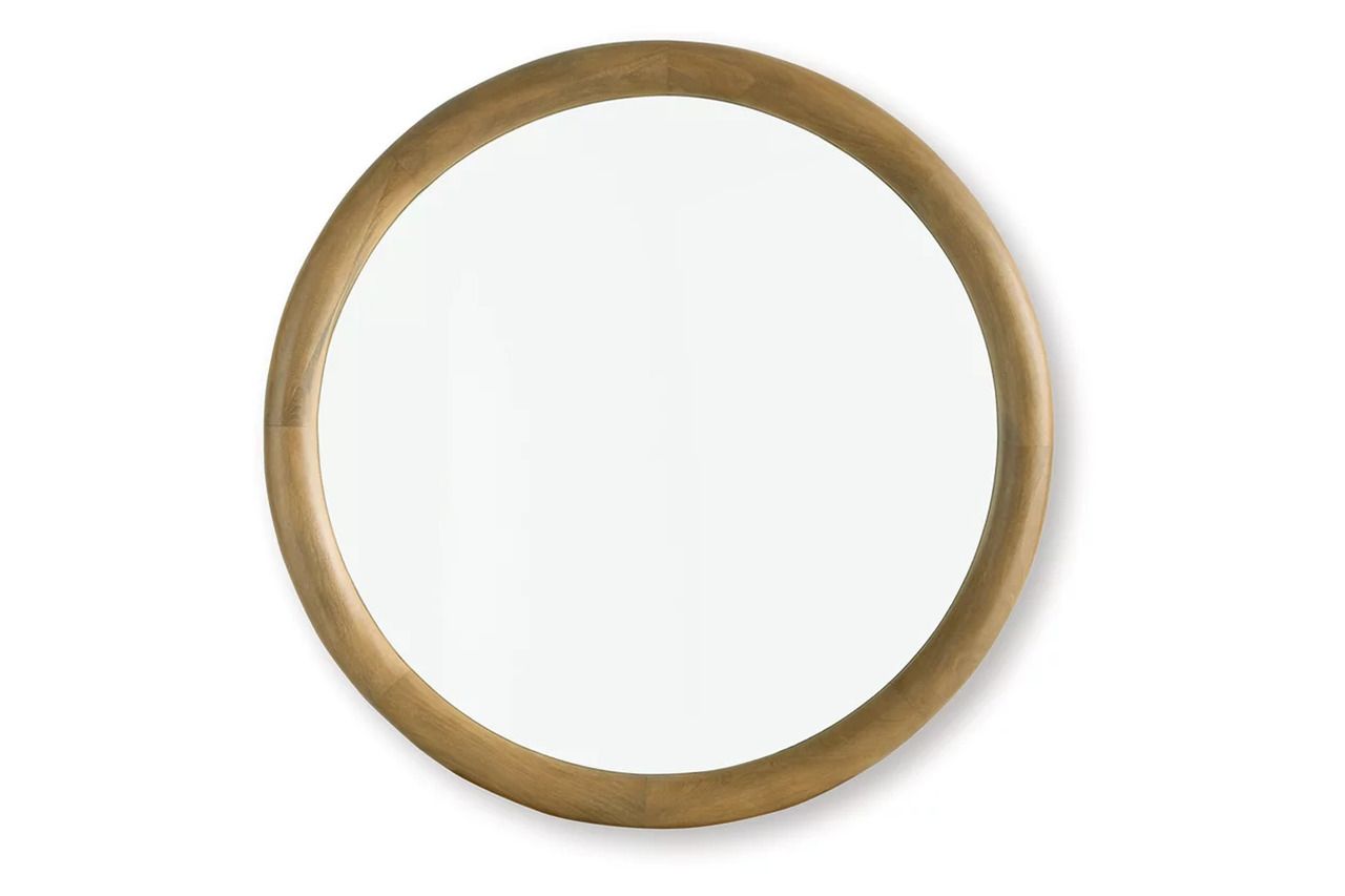Yadiel Accent Mirror In Brown A8010426