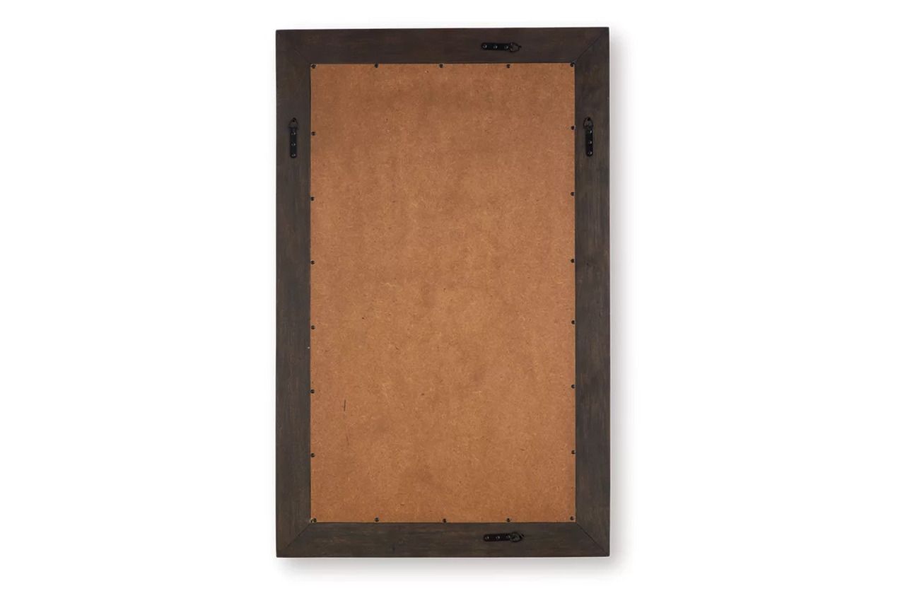 Advin Accent Mirror In Dark Brown A8010428