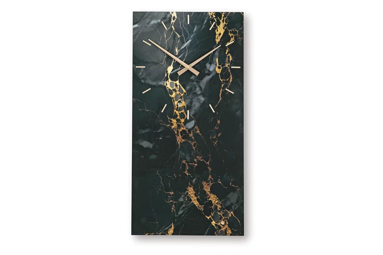 Teague Wall Clock In Black and Gold A8010430