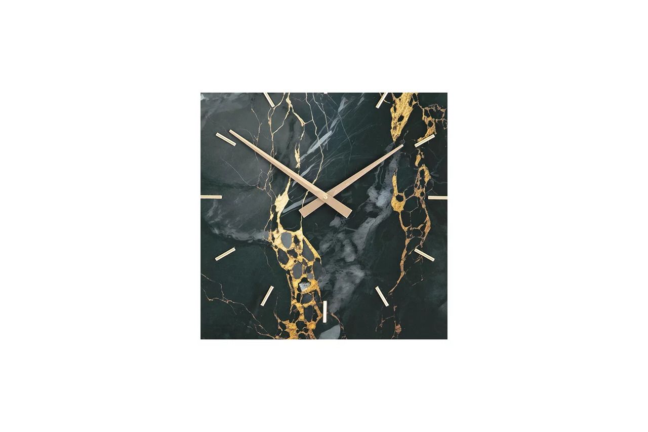 Teague Wall Clock In Black and Gold A8010430