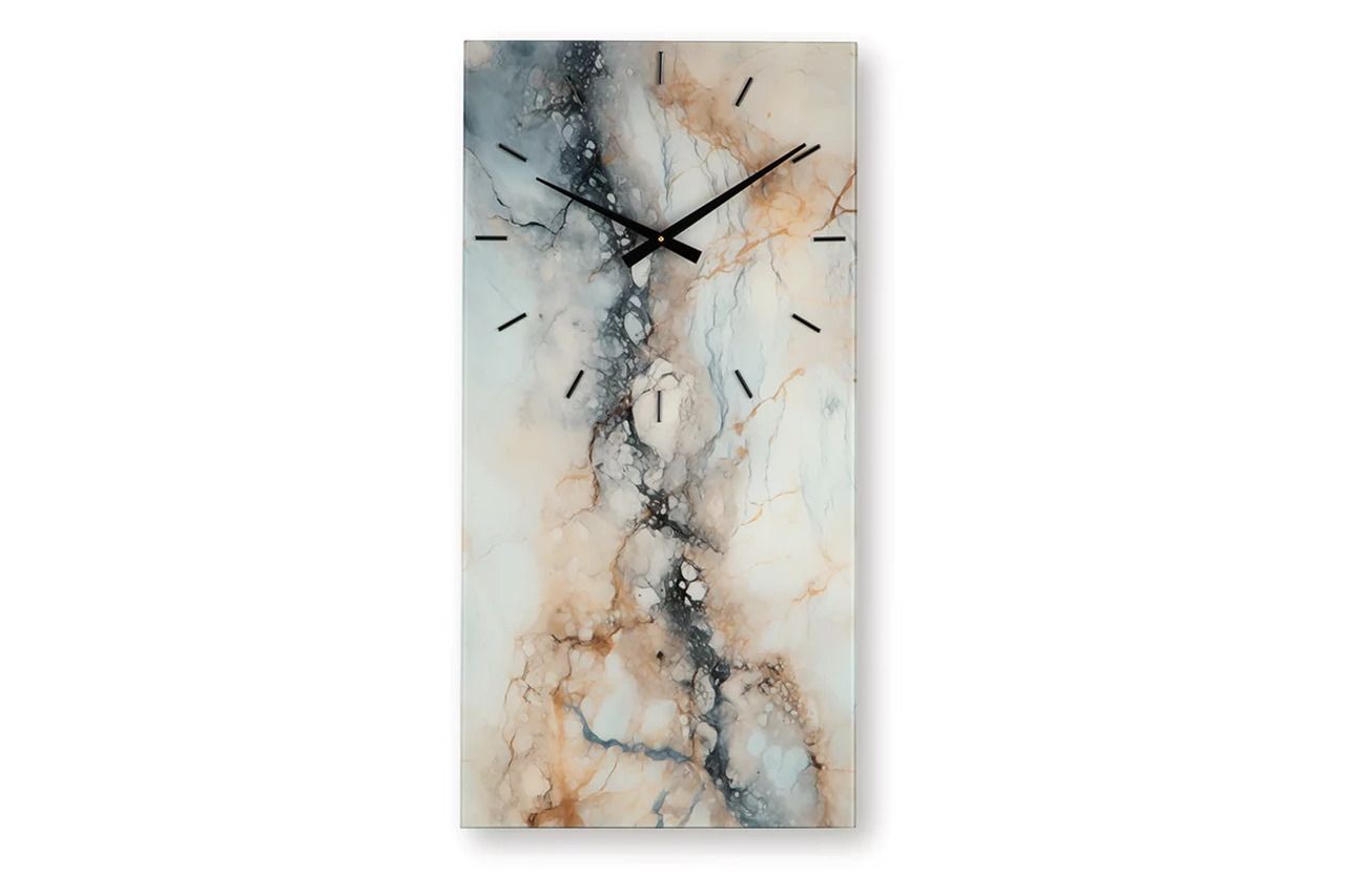 Teague Wall Clock In Ivory/Brown/Gray A8010432