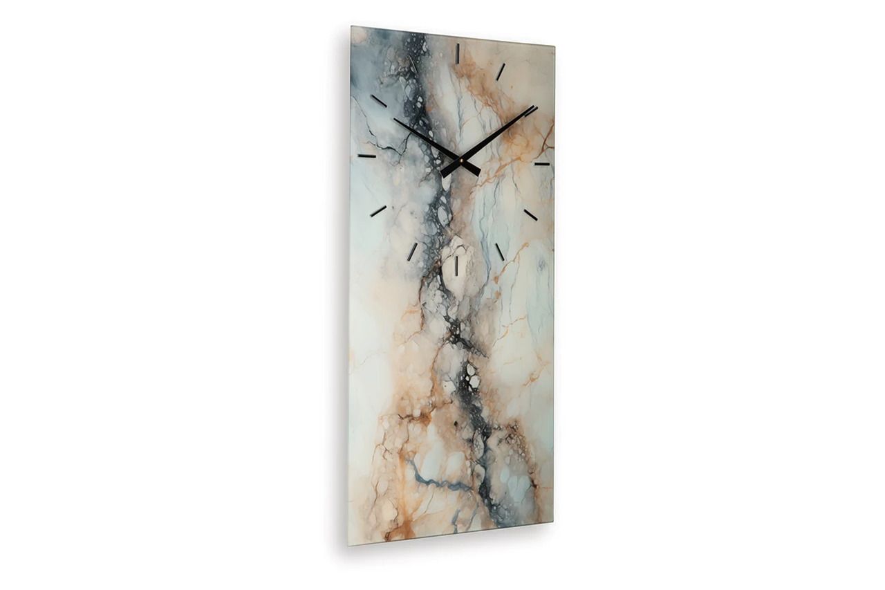 Teague Wall Clock In Ivory/Brown/Gray A8010432