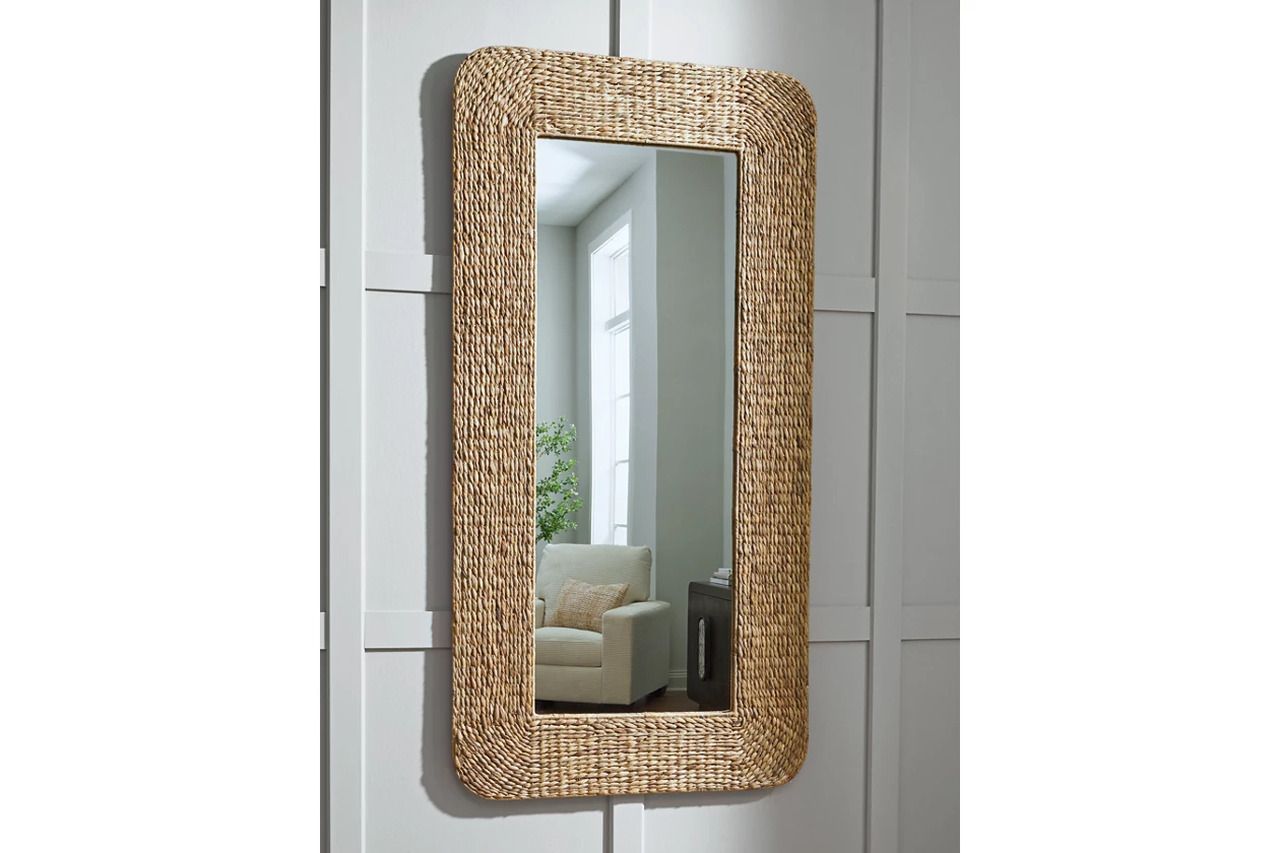 Norigan Floor Mirror In Natural A8010438