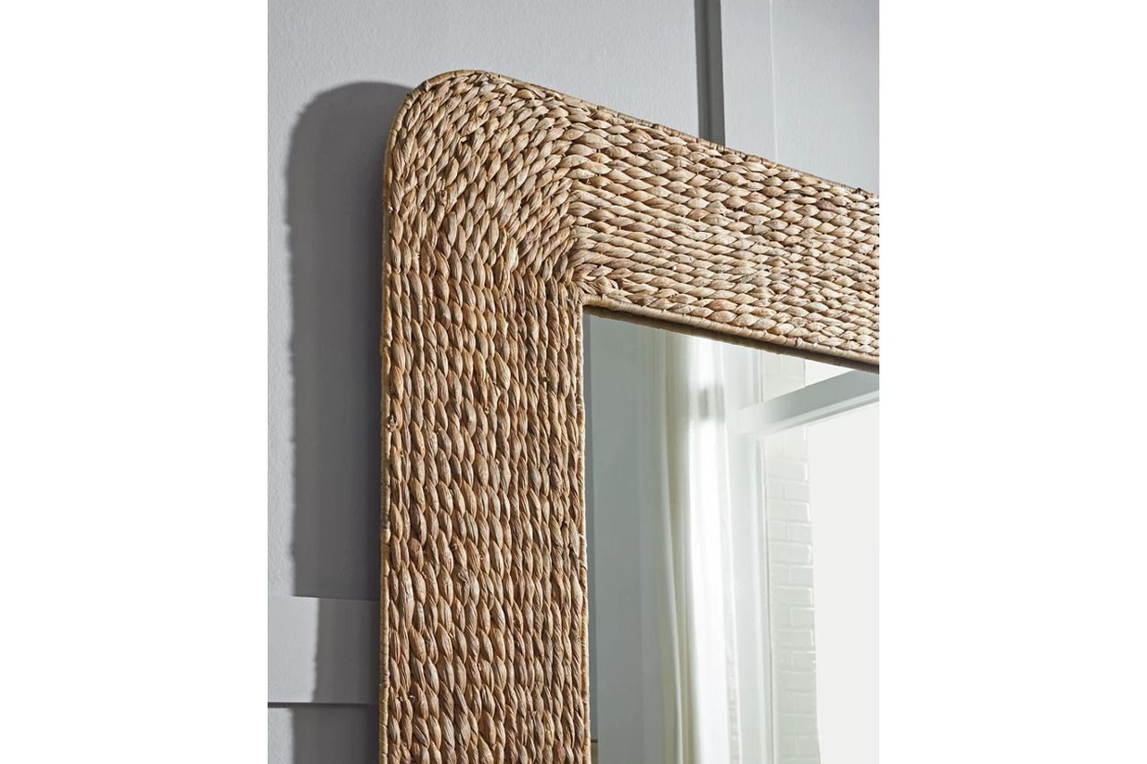 Norigan Floor Mirror In Natural A8010438
