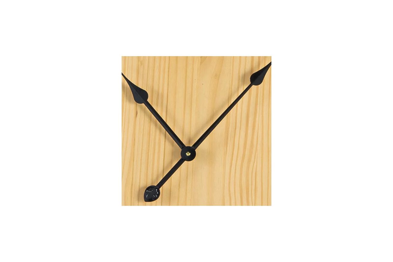 Brockett Wall Clock In Black and Natural A8010452