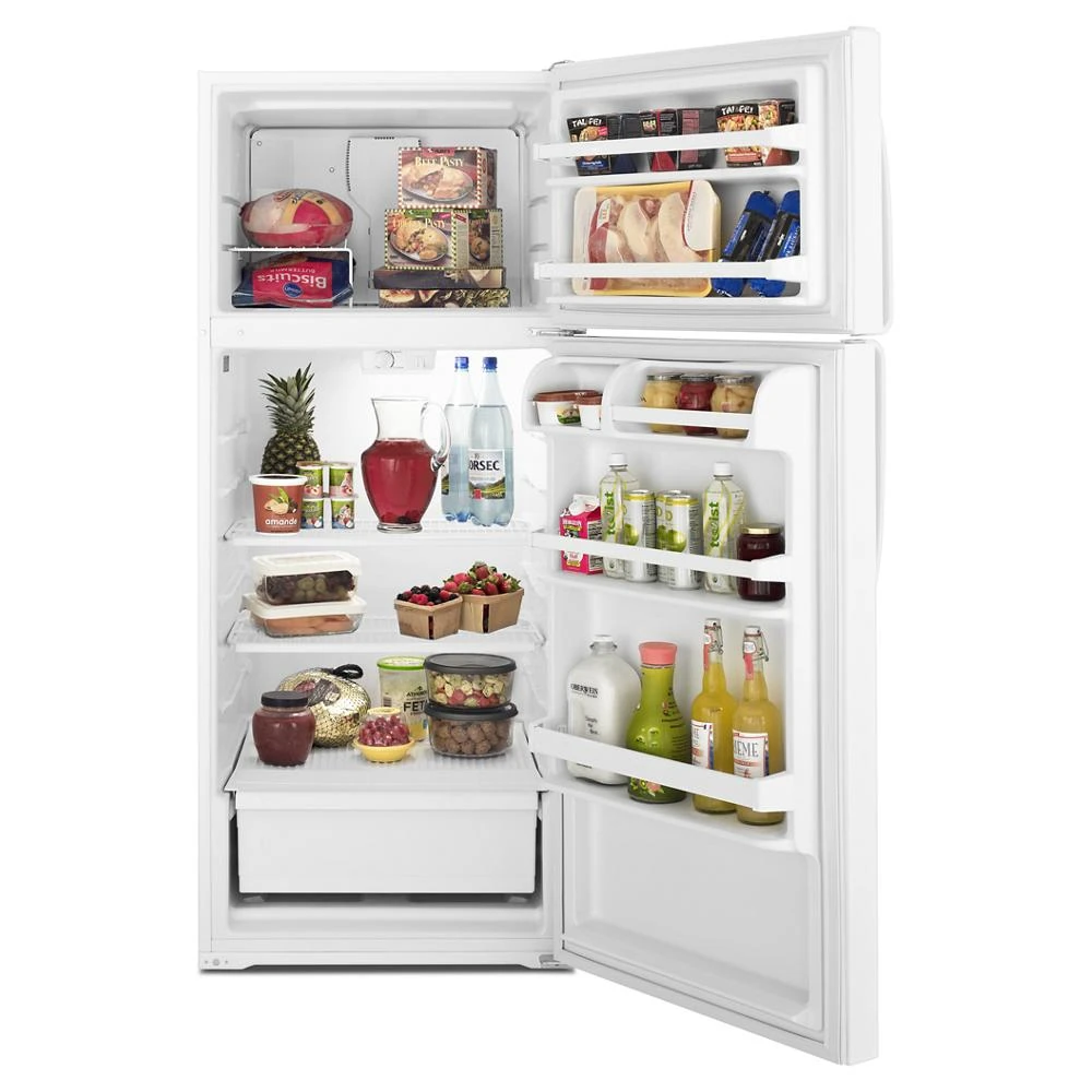 17.6 cu. ft. Top-Freezer Refrigerator with Wire Freezer Shelf A8TXNWFXW, product image 3 of 4