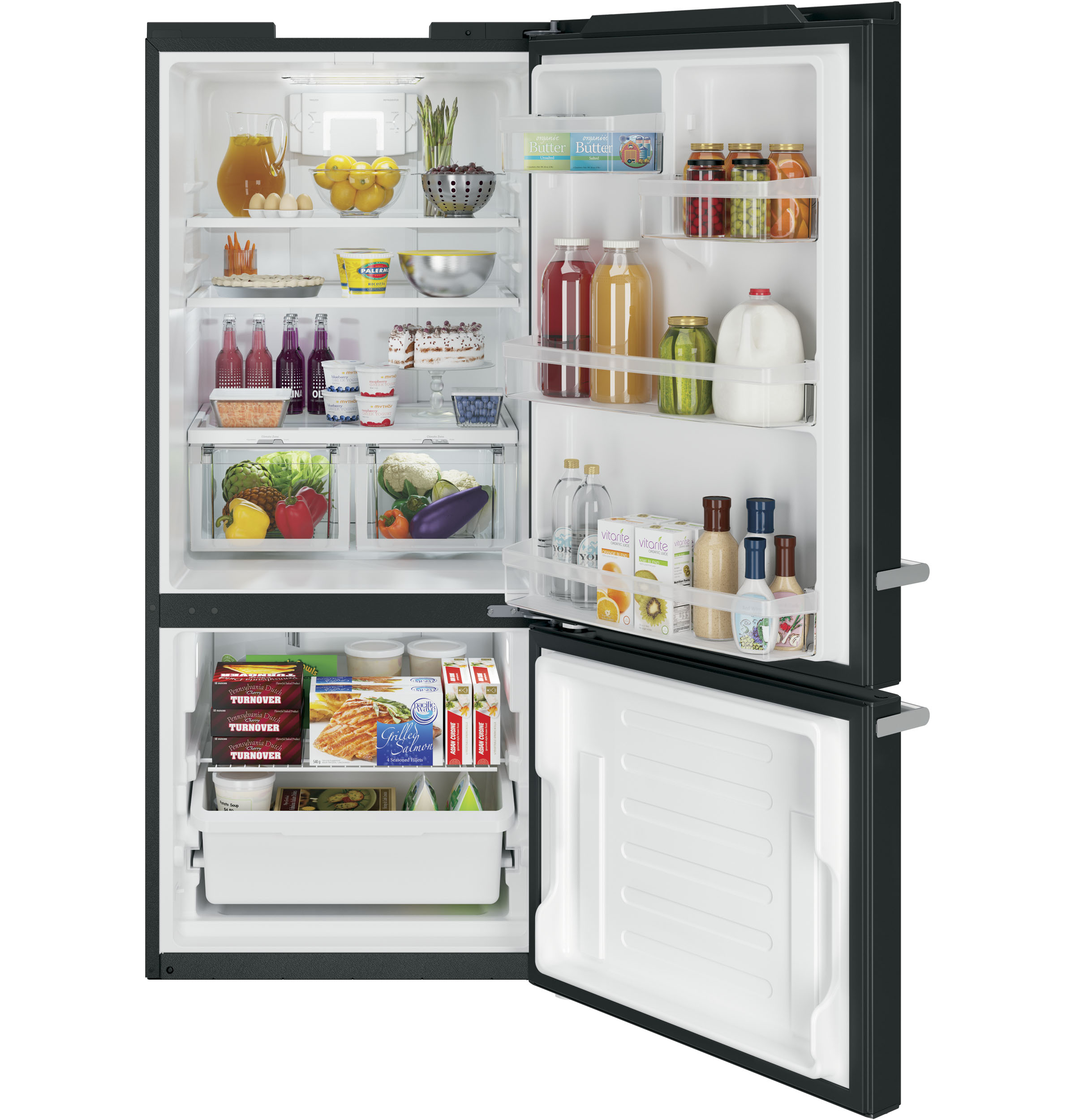 Artistry Series 21.0 Cu. Ft. Bottom Freezer Refrigerator ABE21DGKBS, product image 2 of 9