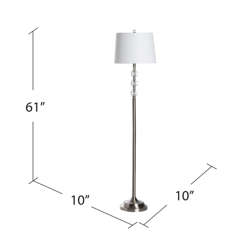 Herndon Crystal Floor Lamp ABS1188BNSNG