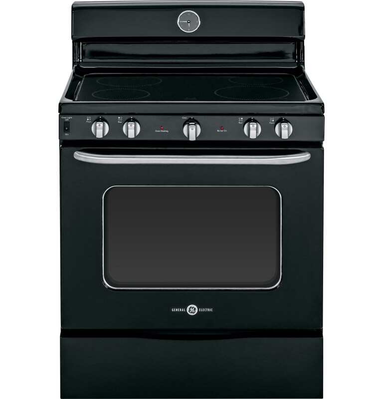 GE Artistry Series 30" Free-Standing Electric Range Black ABS45DFBS Picture 1