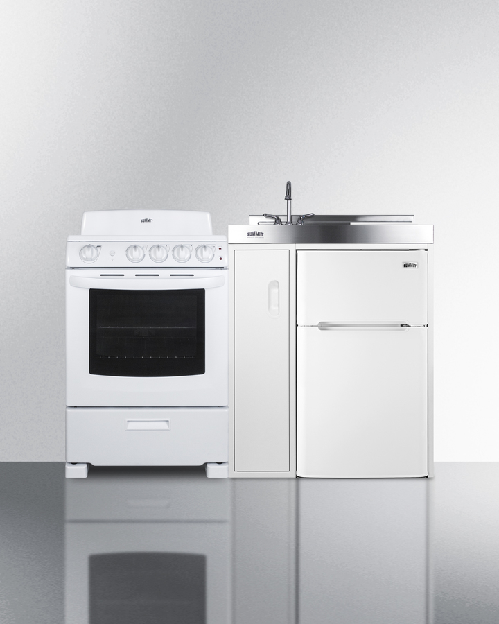 54" Wide All-in-One Kitchenette with Electric Coil Range ACK54COILW