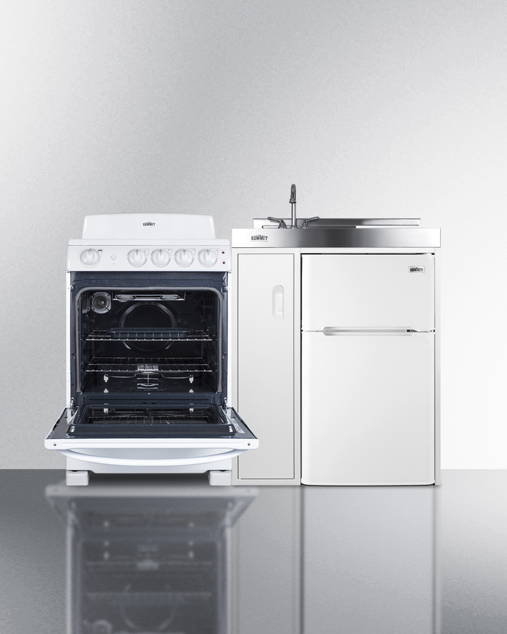 54" Wide All-in-One Kitchenette with Electric Coil Range ACK54COILW