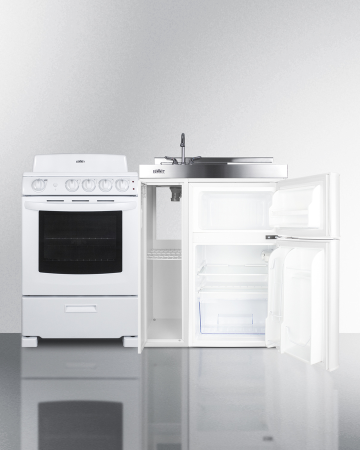 54" Wide All-in-One Kitchenette with Electric Coil Range ACK54COILW