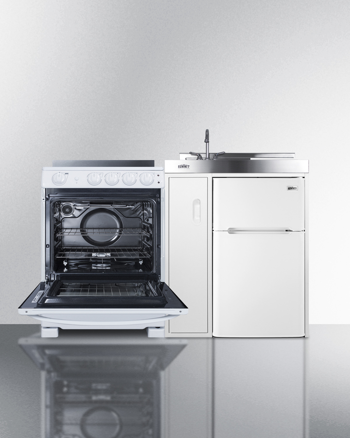 54" Wide All-in-One Kitchenette with Electric Range ACK54ELSTW