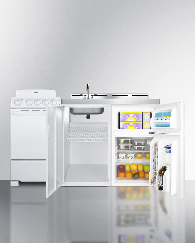 60" Wide All-in-One Kitchenette with Electric Coil Range ACK60COILW