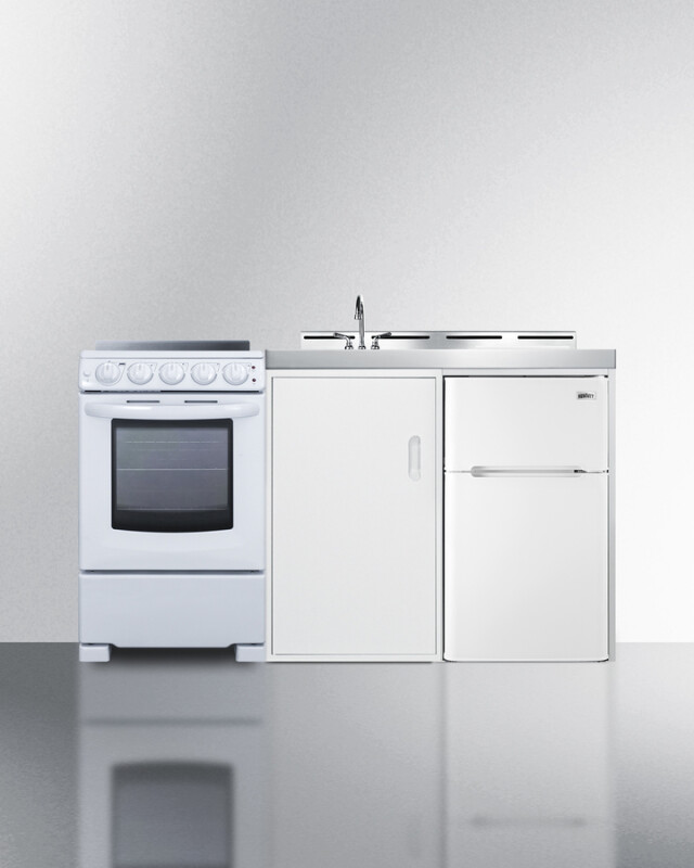 60" Wide All-in-One Kitchenette with Electric Range ACK60ELSTW