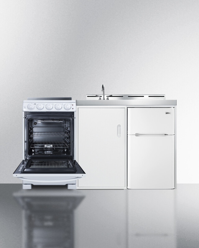 60" Wide All-in-One Kitchenette with Electric Range ACK60ELSTW