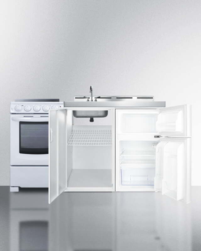 60" Wide All-in-One Kitchenette with Electric Range ACK60ELSTW