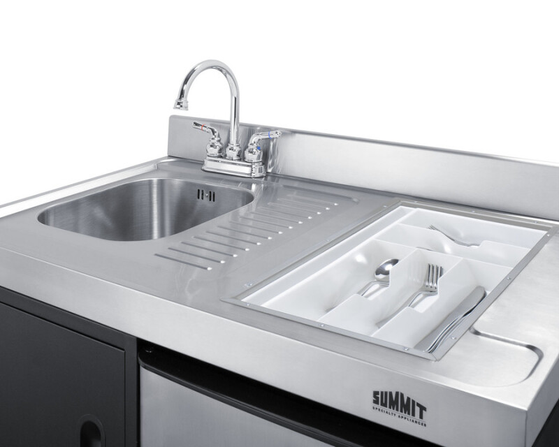 63" Wide All-in-One Kitchenette with Electric Range ACK63ELSTB