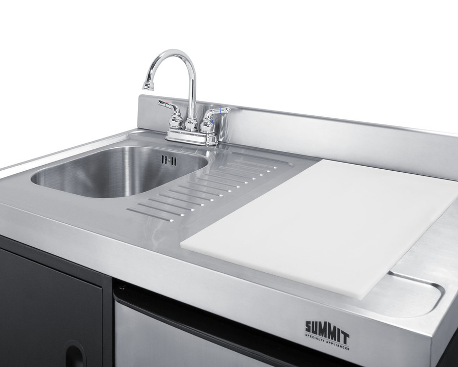 63" Wide All-in-One Kitchenette with Gas Range ACK63GASBSS