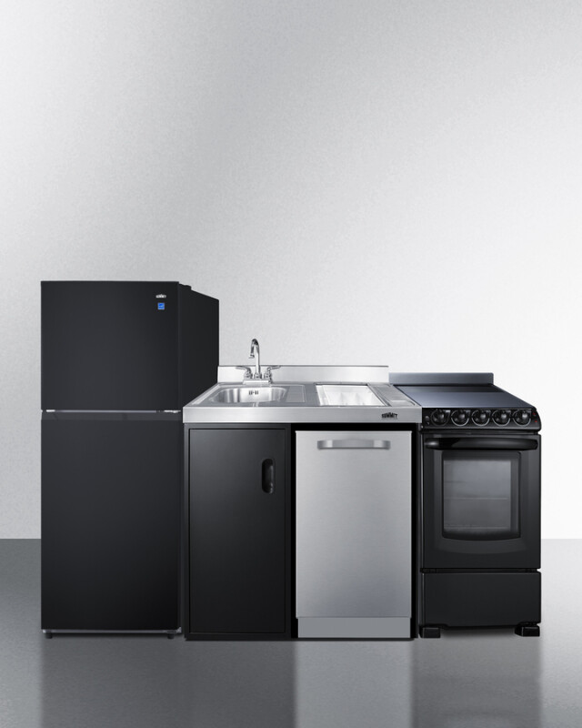 80" Wide All-In-One Kitchenette with Range and Dishwasher ACK80HT