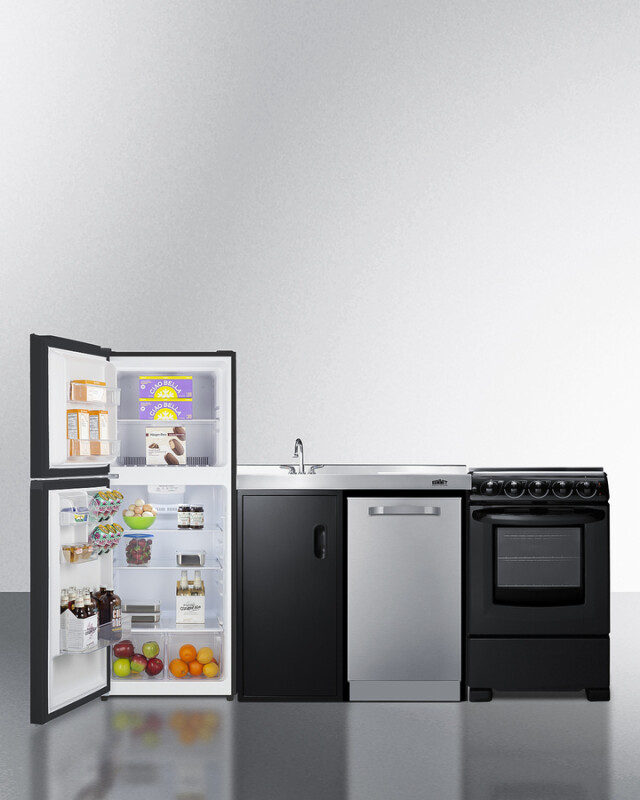 80" Wide All-In-One Kitchenette with Range and Dishwasher ACK80HT