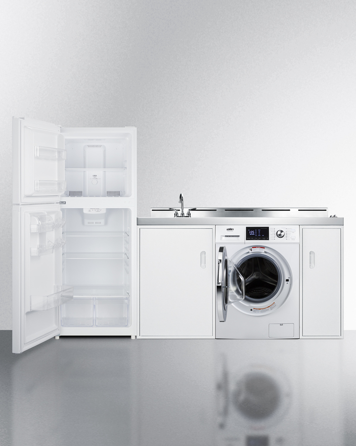 83" Wide All-In-One Kitchenette with Washer/Dryer Combo ACKSPWD82