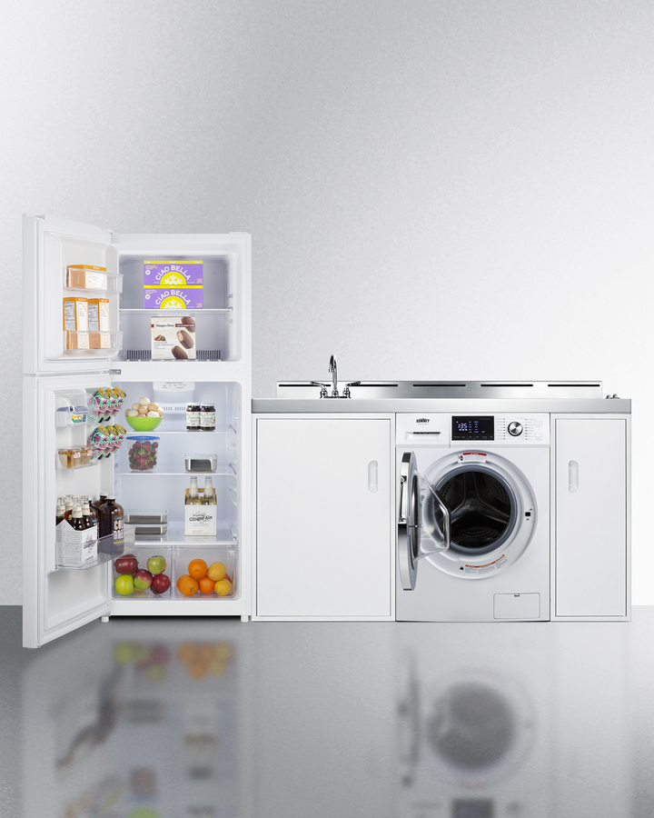 83" Wide All-In-One Kitchenette with Washer/Dryer Combo ACKSPWD82