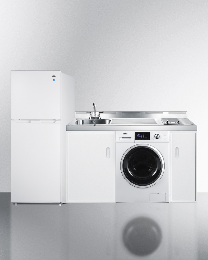 83" Wide All-In-One Kitchenette with Washer/Dryer Combo ACKSPWD821G