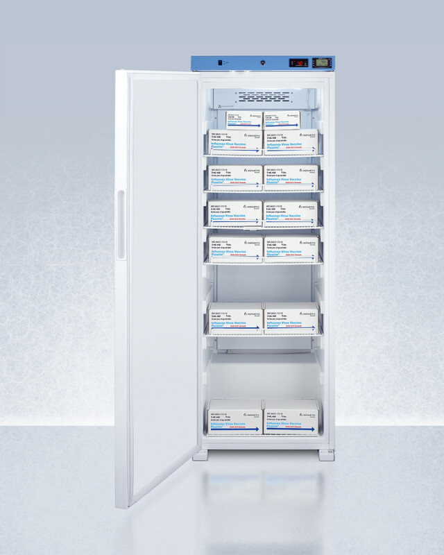 24" Wide Upright Medical Refrigerator, Certified to NSF/ANSI 456 Vaccine Storage Standard ACR1321WNSF456LHD