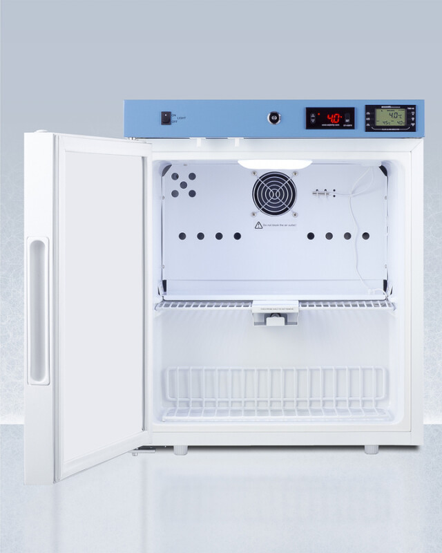 19" Wide Compact Medical Refrigerator, Certified to NSF/ANSI 456 Vaccine Storage Standard ACR161WNSF456LHD