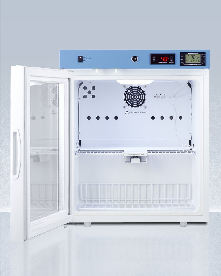 19" Wide Compact Medical Refrigerator ACR162GLHD