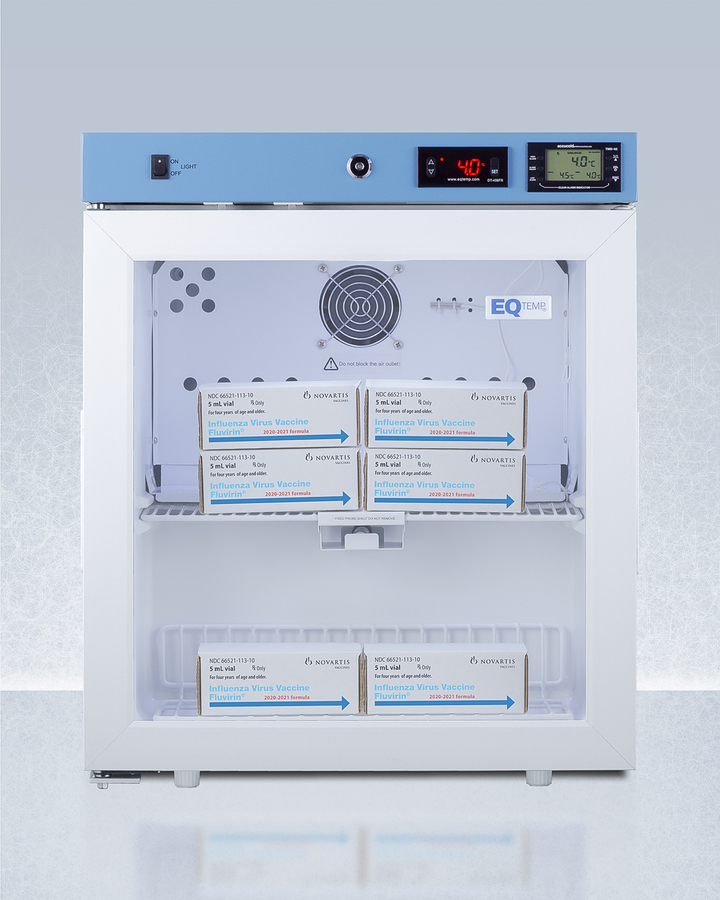 19" Wide Compact Medical Refrigerator, Certified to NSF/ANSI 456 Vaccine Storage Standard ACR162GNSF456LHD