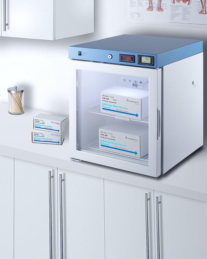 19" Wide Compact Medical Refrigerator ACR22GLHD