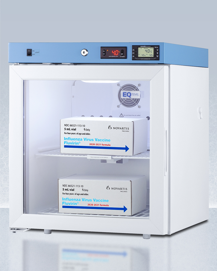 19" Wide Compact Medical Refrigerator ACR22GLHD